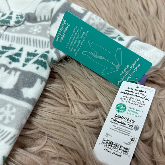 New Premie Fleece Sleeper - Picture 3 of 4